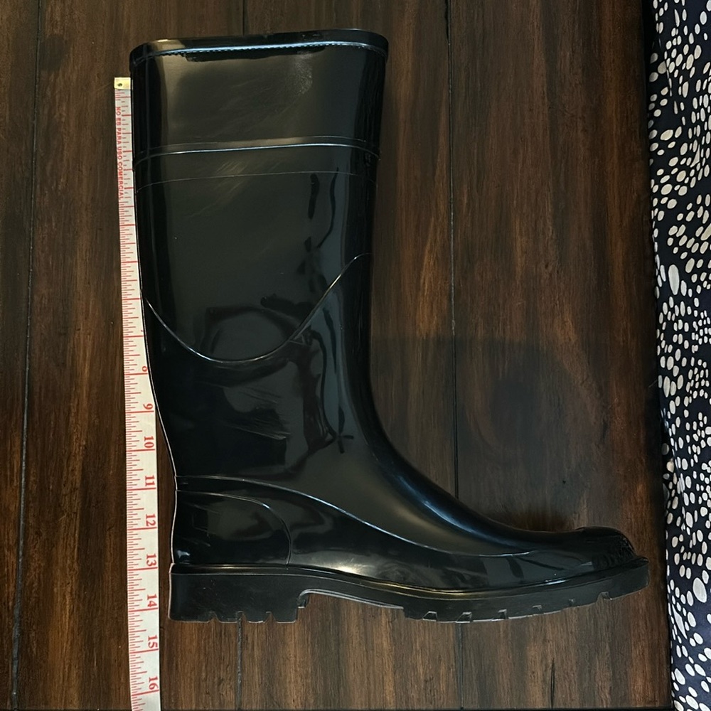 Dolce & Gabbana Black PVC Knee High Rain Boots - Size 40/ US9.5 - Picture 17 of 17
